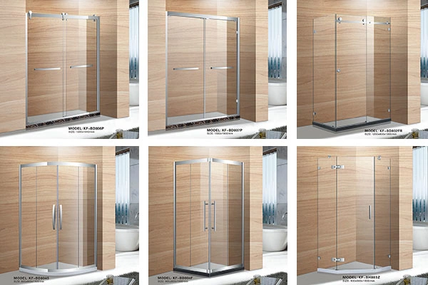 Sliding Tempered Glass Shower Screen (BD801P)