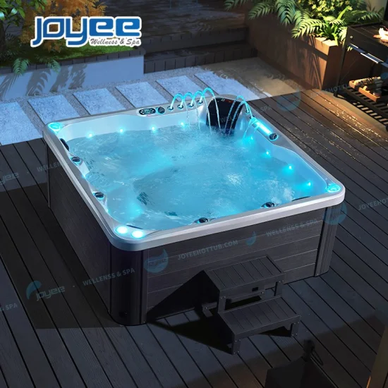 Joyee en Stock Promotion à l'extérieur 5 personnes Massage jardin SPA bain à remous extérieur jacuzzi extérieur Jaccuzi